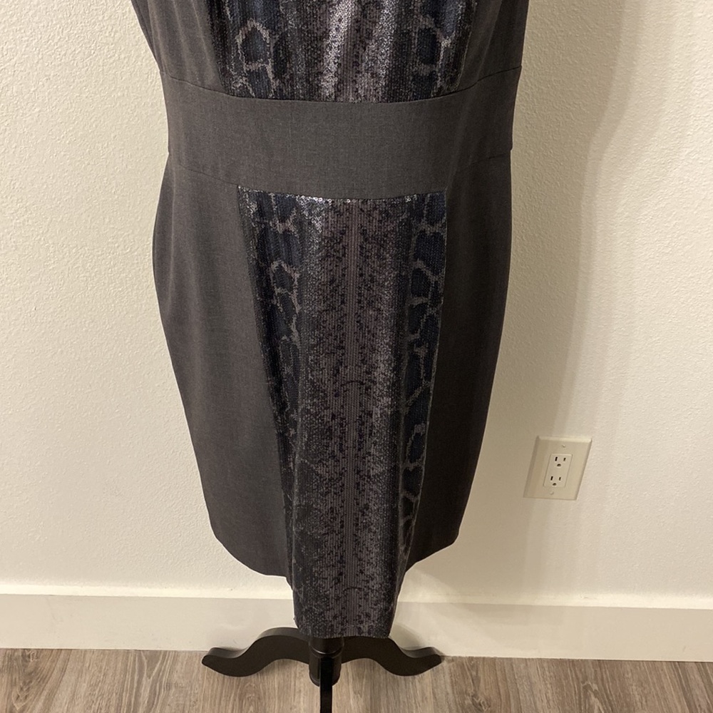 Calvin Klein Gray Snake Pattern Micro Sequin Fron… - image 3